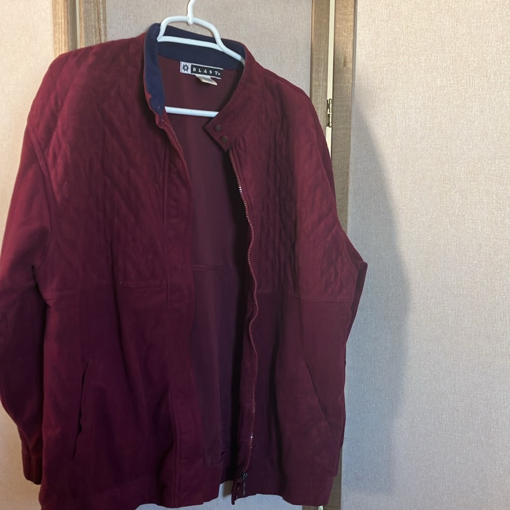 FINAL MARKDOWN Blast Navy and Burgundy Jacket large